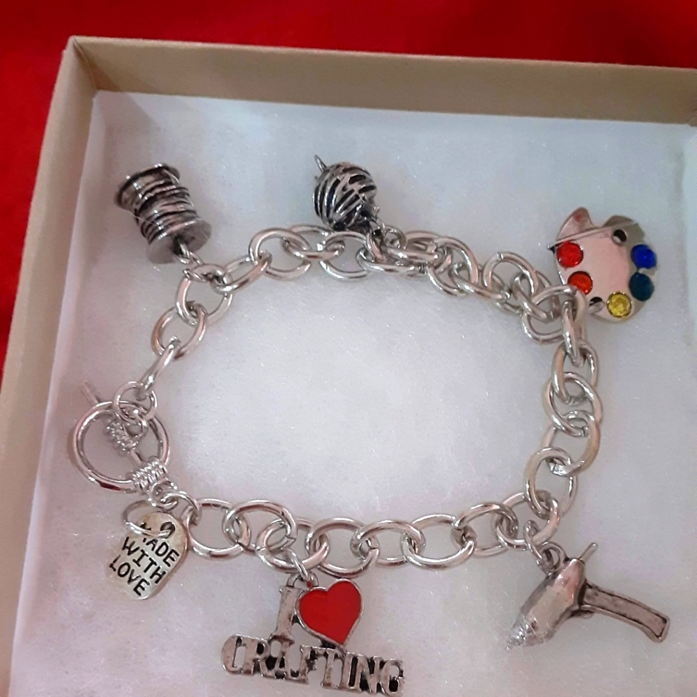 Crafters charm bracelet.